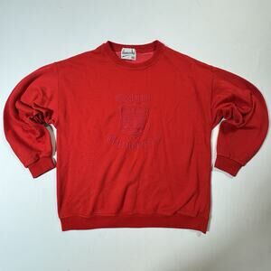 Vintage Hossacks Oxford University Sweatshirt Red Embroidered SM/M Made in UK